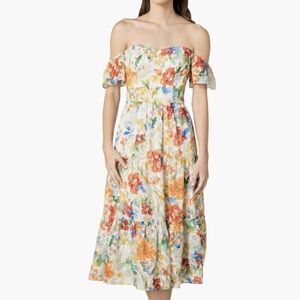 Dress The Population -  River Off-Shoulder Floral Midi Dress‎